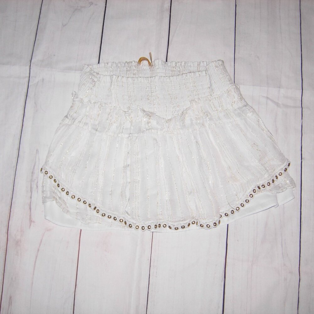 Ramy Brook Tiered Lined Micro Mini Skirt XS